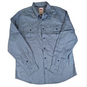 Levi's Blue Button Up Shirt - Men's Size Large